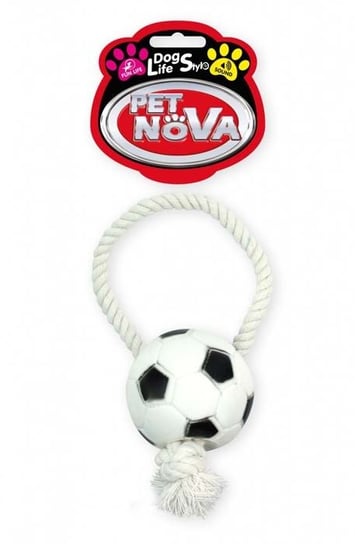Pet Nova Piłka futbolowa Rope-Soccer Ball ze sznurkiem 28cm PET NOVA