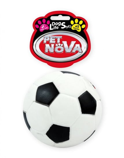Pet Nova Piłka futbolowa Soccer Ball z dźwiękiem [rozmiar L] 10,5cm PET NOVA