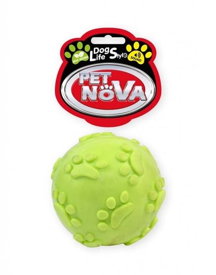Pet Nova Piłka miętowa SoundBall z dźwiękiem żółta 6cm PET NOVA