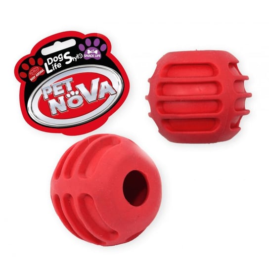 Pet Nova Piłka na przysmaki czerwona 6cm PET NOVA