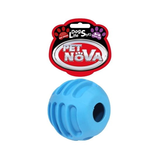 Pet Nova Piłka na przysmaki SnackBall o aromacie wołowiny niebieska 6cm PET NOVA