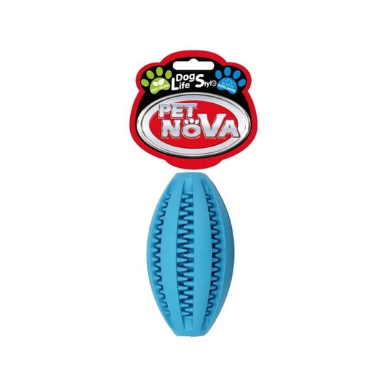 Pet Nova Superdental Piłka gumowa rugby z miętą 11cm PET NOVA