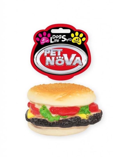 Pet Nova Zabawka gumowa Burger z dźwiękiem 9cm PET NOVA