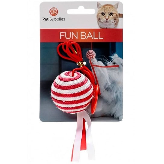 Pet Supplies Piłka na lince Fun Ball z grzechotką dla kota Pet Supplies