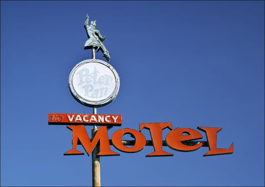 Peter Pan Motel sign in Las Vegas, Nevada., Carol Highsmith - plakat 84,1x59,4 cm Galeria Plakatu
