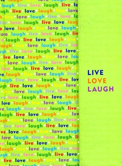 Peter Pauper Press, Notatnik, Live Love Laugh, 160 stron, linia Peter Pauper Press