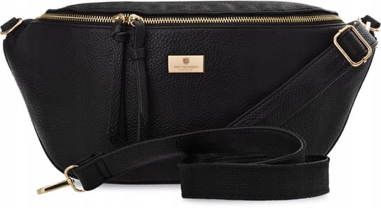 Peterson duża nerka damska torebka listonoszka elegancka klasyczna czarna Peterson