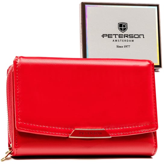 PETERSON klasyczny portfel damski ze skóry ekologicznej RFID Peterson