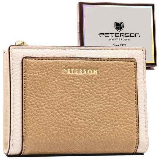 PETERSON portfel damski mały elegancki portmonetka RFID Peterson