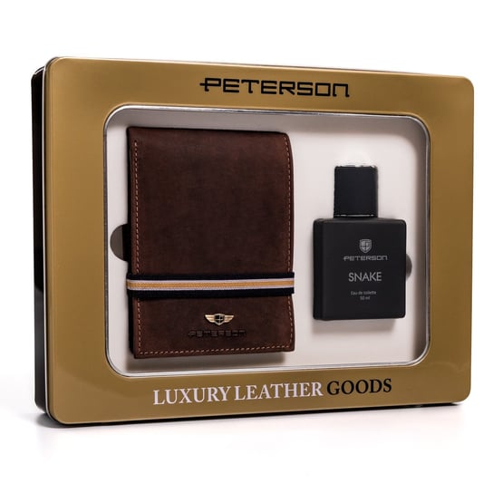 PETERSON portfel perfumy zestaw męski na prezent Peterson