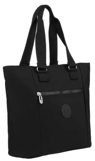 PETERSON torba damska miejska duża shopper bag sportowa na ramię czarna Peterson