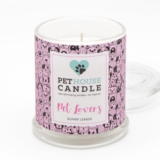 PetHouse Candle sojowa świeca zapachowa neutralizująca zapach - Pet Lovers Sunny Lemon PetHouse Candle