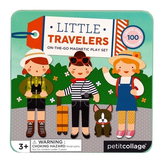 Petit Collage, zestaw kreatywny Magnetyczne postacie - Podróż Petit Collage