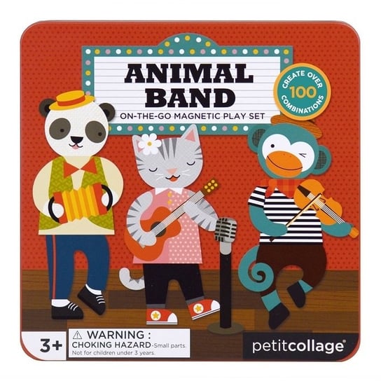 Petit Collage, zestaw kreatywny Magnetyczne postacie - Zwierzęta Petit Collage