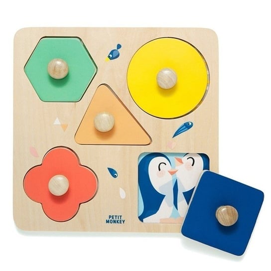 Petit Monkey - puzzle drewniane Dzień w ZOO Petit Monkey