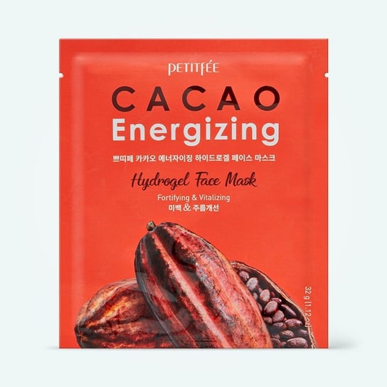 Petitfee Cacao Energizing Hydrogel Face Mask 32gr - maska przeciwstarzeniowa Petitfee