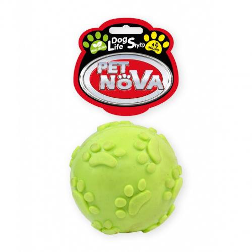 PETNOVA - piłka z dźwiękiem 6cm żółta z aromatem mięty PET NOVA