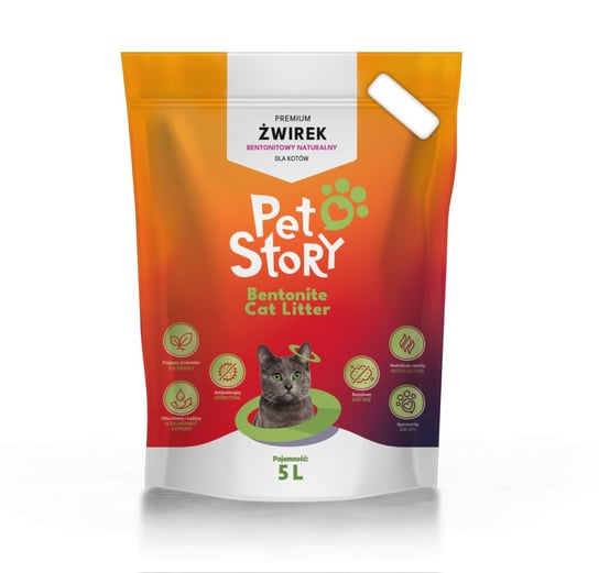 Petstory Żwirek Bentonitowy Naturalny 5L Inna producent