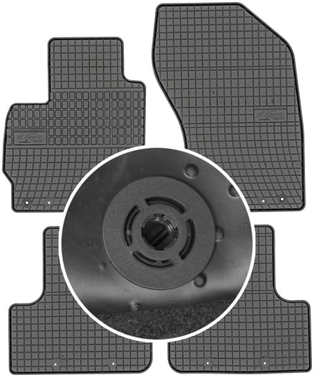 Peugeot 4008 SUV od 2012-2016r. Dywaniki gumowe FROGUM 0480 + mocowania MAX-DYWANIK Frogum