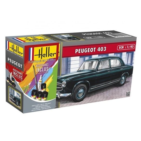 Peugeot 403 zestaw z farbami Heller 56161 Heller