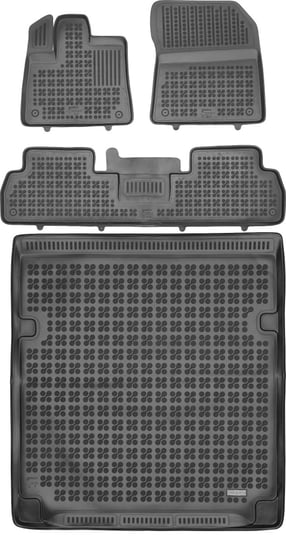 Peugeot Rifter KombIVan od 2018r. Bagażnik REZAW 230154 + Dywaniki REZAW 200526 Rezaw-Plast