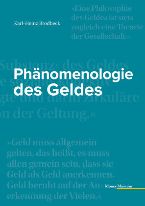 Phänomenologie des Geldes Oesch Verlag