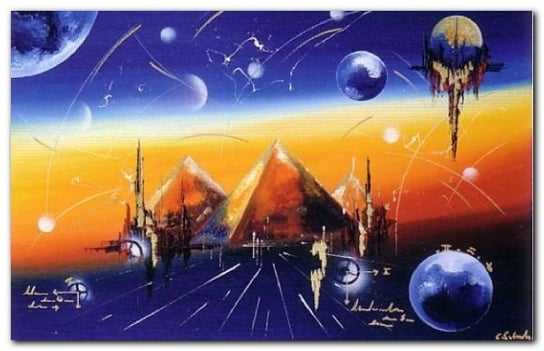 Pharaoh Universe plakat obraz 85x55cm Wizard+Genius