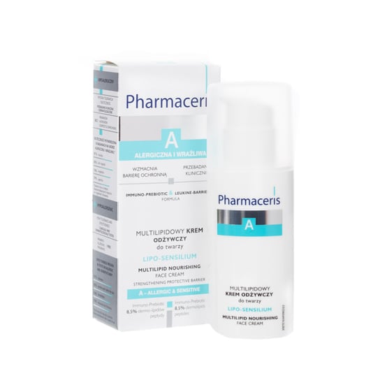 Pharmaceris, A, Lipo-Sensilium, multilipidowy krem odżywczy do twarzy, skóra alergiczna i wrażliwa, 50 ml Pharmaceris