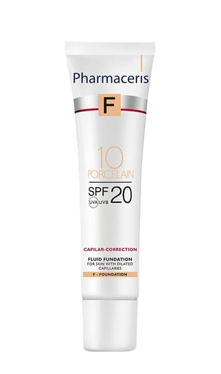 Pharmaceris, F, fluid kryjący do skóry naczynkowej Capilar-Correction 10 Porcelain, SPF 20, 30 ml Pharmaceris