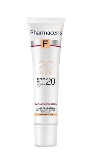 Pharmaceris, F, fluid kryjący do skóry naczynkowej Capilar-Correction 20 Nude, SPF 20, 30 ml Pharmaceris