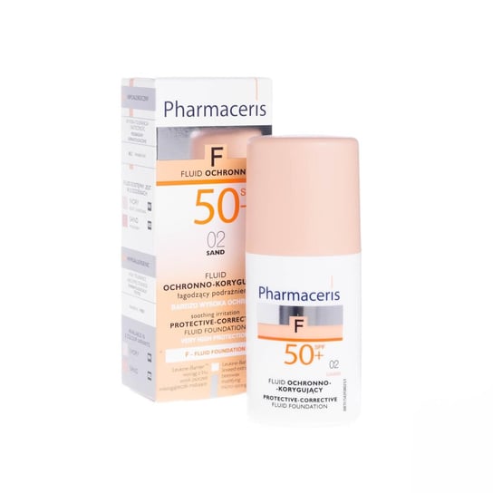 Pharmaceris F, fluid ochronno-korygujący 02 Sand, SPF 50+, 30 ml Pharmaceris