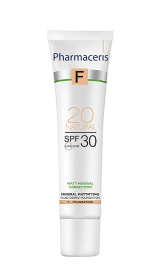 Pharmaceris, F Matt-Mineral-Correction, mineralny dermo-fluid matujący, Spf 30, natural 20, 40 ml Pharmaceris