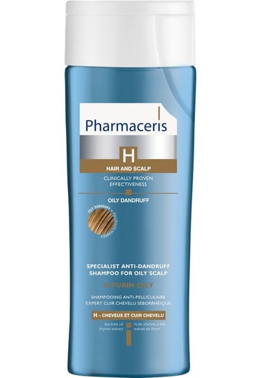 Pharmaceris, H Purin Oily, specjalistyczny szampon przeciwłupieżowy do skóry łojotokowej łupież tłusty, 250 ml Pharmaceris