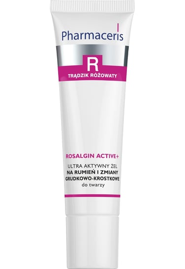 Pharmaceris, R Rosalgin Active+ Ultra, Aktywny żel na rumień i zmiany grudkowo-krostkowe do twarzy, 30 ml Pharmaceris