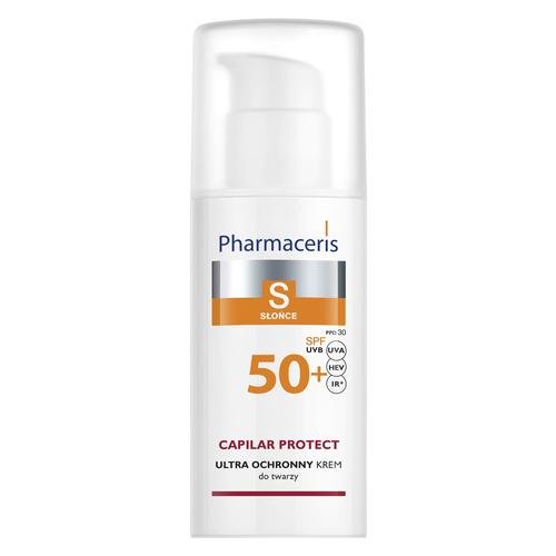 PHARMACERIS S krem ochronny spf50+ do skóry naczynkowej i z trądzikiem różowatym, 50 ml Pharmaceris