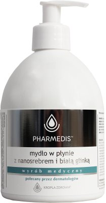 Pharmedis, mydło z nanosrebrem i glinką, 500 ml Pharmedis