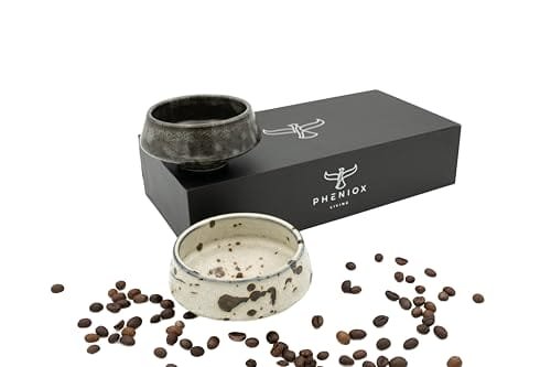 Pheniox Zestaw Filiżanek Do Cappuccino Barista – 2 X 180 Ml – Wysokiej Jakości Filiżanki Do Kawy Z Porcelany – Latte Art Bez Uchwytu – Ponadczasowe Nowoczesne Wzornictwo Inna marka