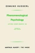 Phenomenological Psychology Husserl Edmund