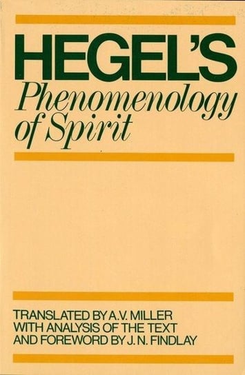 Phenomenology of Spirit Hegel G. W. F.