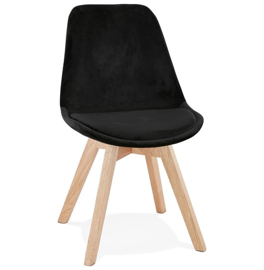 PHIL krzesło tkanina k. czarny nogi dąb Kokoon Design