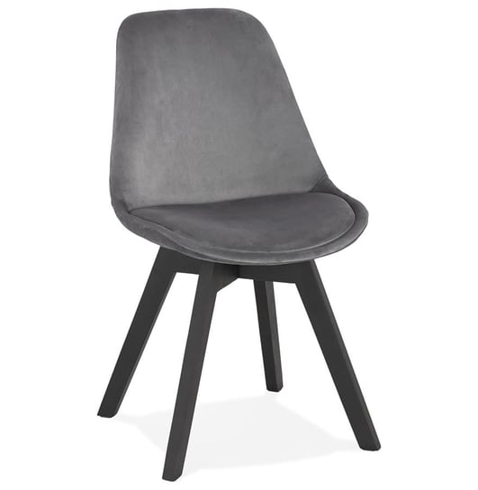 PHIL krzesło tkanina k. szary, nogi dąb k. czarny Kokoon Design