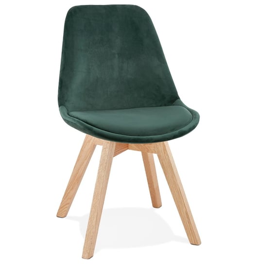 PHIL krzesło tkanina k. zielony, nogi dąb Kokoon Design