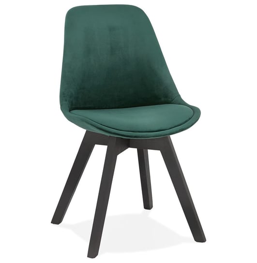 PHIL krzesło tkanina  k. zielony, nogi dąb k. czarny Kokoon Design