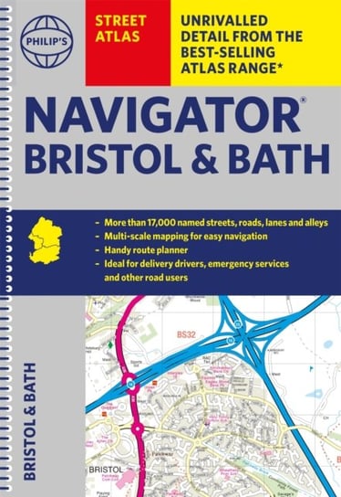 Philip's Street Atlas Navigator Bristol & Bath Opracowanie zbiorowe