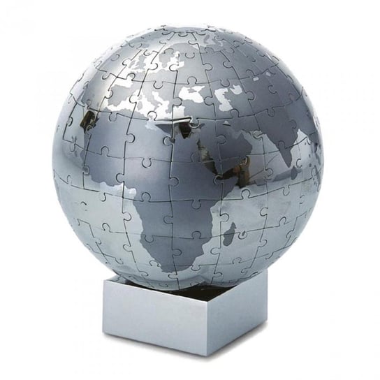 PHILIPPI Puzzle globus, srebrny, 12 cm Philippi