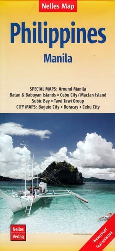 Philippines, Manila. Mapa 1:1 500 000 / 1:17 500 Wydawnictwo Nelles