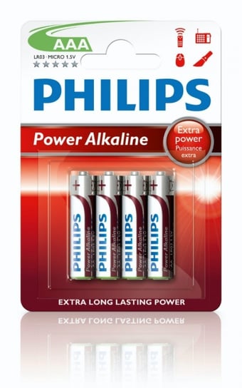 PHILIPS BATTERY ALKALINE POWERLIFE LR03/AAA BLI*4 (LR3PB4C/10) Philips