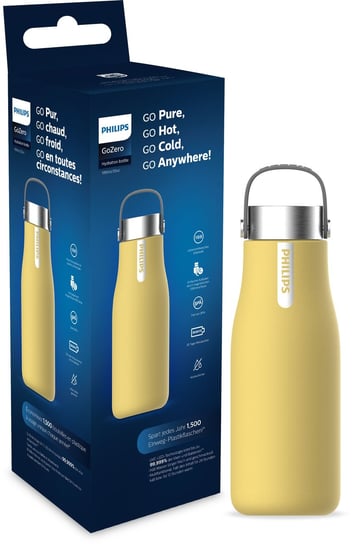 Philips Butelka filtrująca GoZero żółta AWP2788YL/10 Philips