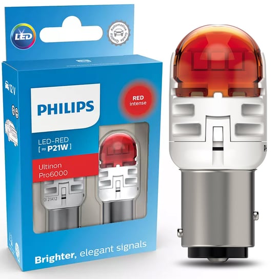 Philips P21W Czerwona Ultinon Pro6000 Si Philips