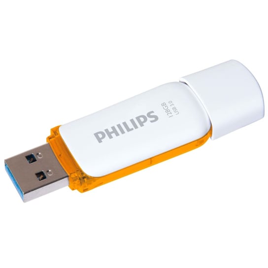 Philips Pamięć Flash USB 3.0 Snow, 128 GB, biało-pomarańczowa Philips